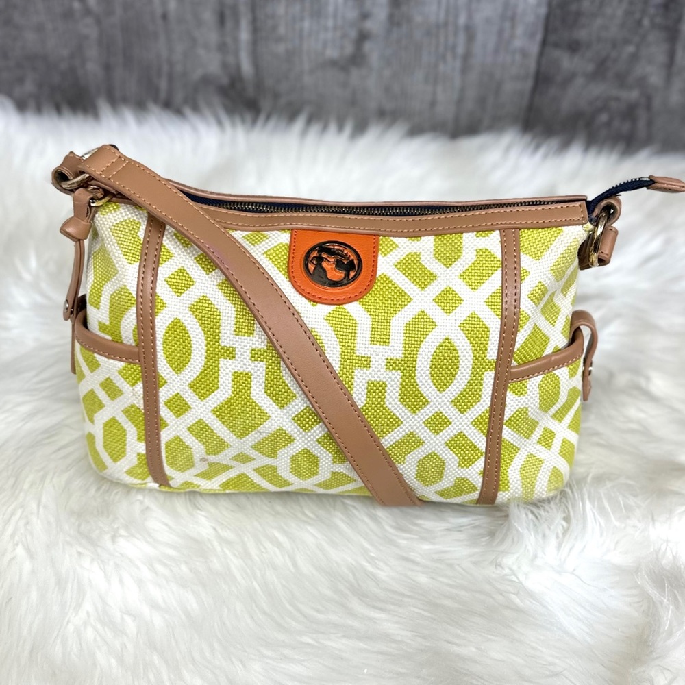 Spartina 449 Lattice Linen & Leather Heyward Southern State of Mind Print